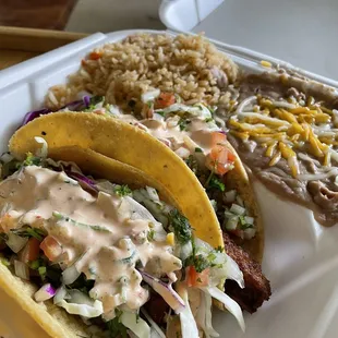 Fish Taco plate. So good!