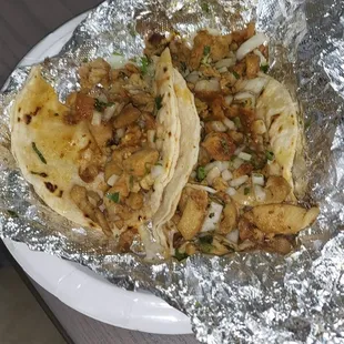 Chicken street tacos