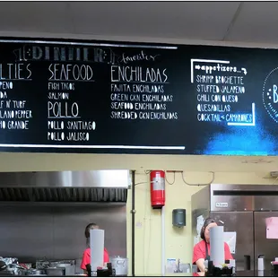 Menu in Spanish