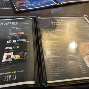 the menu