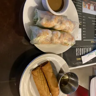 a plate of food and a cup of coffee