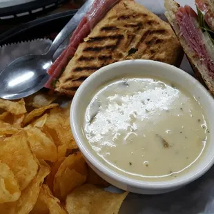 The Giuseppe and a chicken artichoke soup