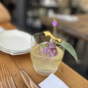 Piña colada milk punch