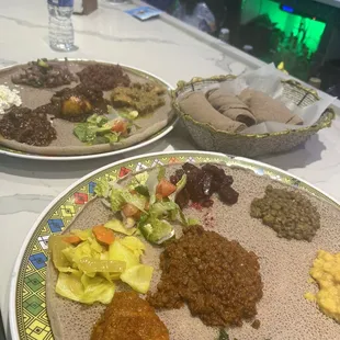 Habesha Meat and Veggie Combo
