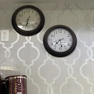 two clocks on the wall