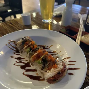Black spider roll