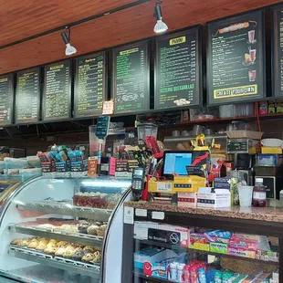a woman at a deli counter