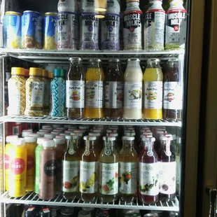 Lots of organic and healthy drink choices
