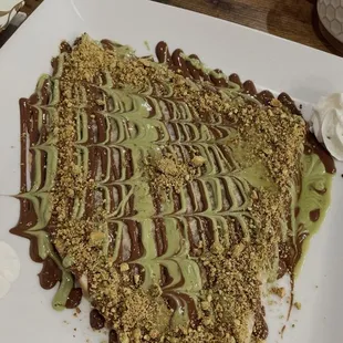 Pistachio Crepe