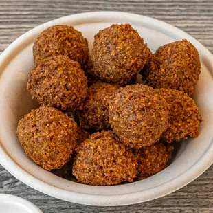 a bowl of falafel