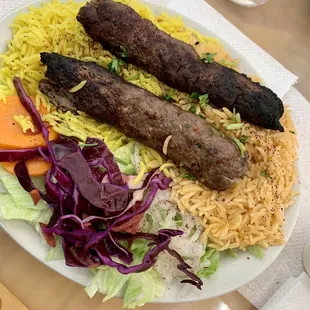 8. Beef Kofta Kebab Over Rice