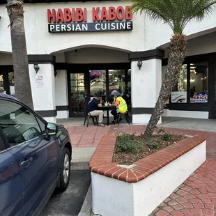 sushi and sashimi, outside