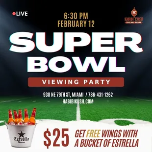 Today! Watch the Superbowl here.