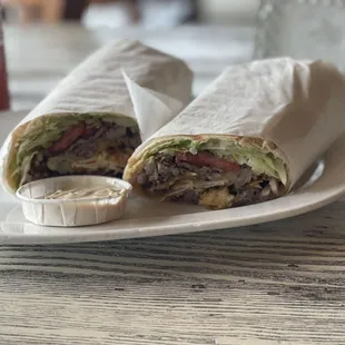 Beef Shawarma Pita Wrap