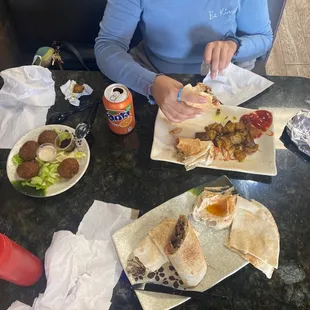 1/13/2023  We ordered Beef Shawarma and Chicken Shawarma and Falafel Platter.
