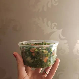Delicious tabbouleh ($10)
