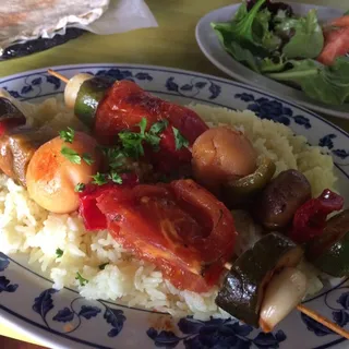 2 Skewers of Veggie Kabab