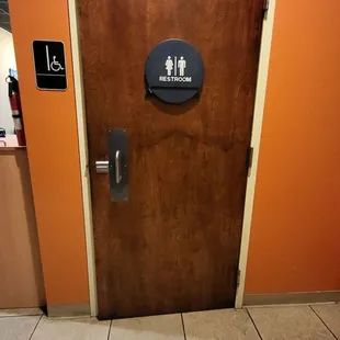  a bathroom door