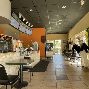  the interior of a restaurant