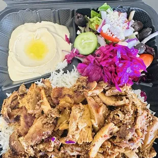 Chicken shawarma plate