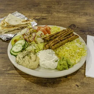 Spicy, Delicious, and Halal Shish Kabob Platter
