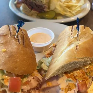 Turkey Chipotle Sub and Beef Pastrami Sandwich