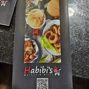 The menu of the restaurant