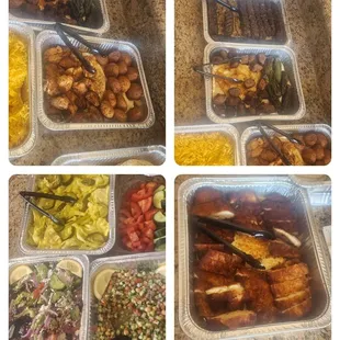 Salads, cream chop, jabobs and more!