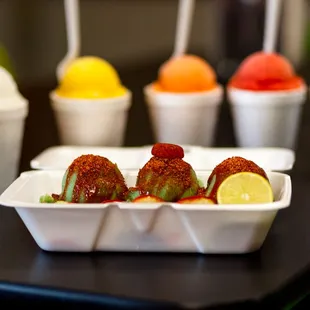 a variety of desserts