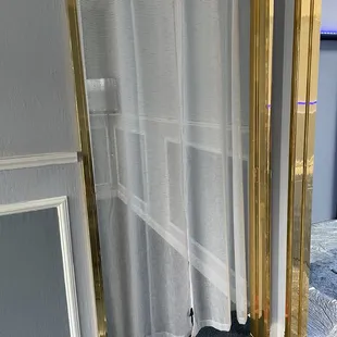 Women&apos;s prayer room with privacy curtain
