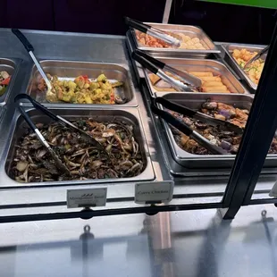 a variety of food items