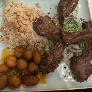 Lamb chops at market price