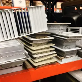 You'll find vents, doors, windows, electrical supplies and painting supplies