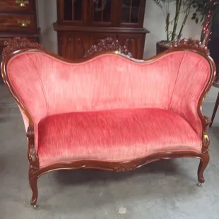 Discover new-to-you antiques, art, lighting, and furniture in the Smallsreed Fine Furniture Room.