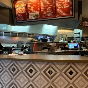 sushi and sashimi, interior