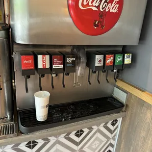 Getting a drink for mother