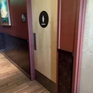 Women's "open restroom" no code needed