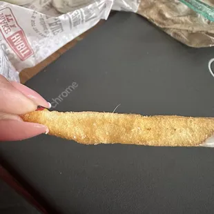 A hair in my fry.