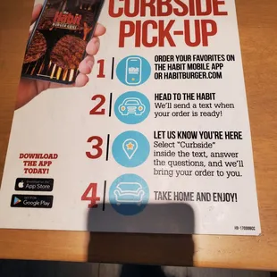 Curb side pick up