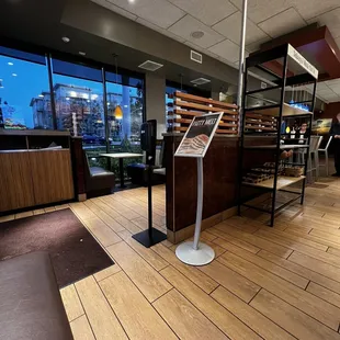 the interior of the restaurant