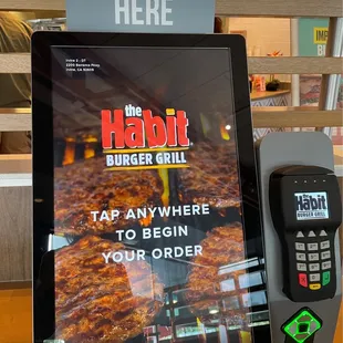 Easy order kiosk to pay with card