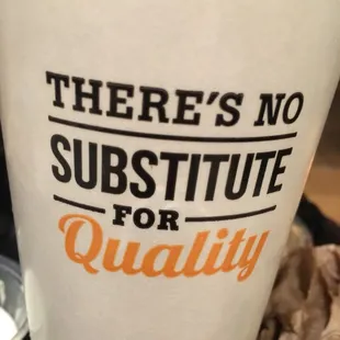 Printed on The Habit cup