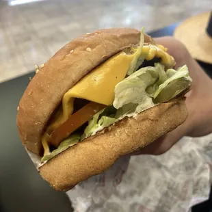 Charburger with Cheese