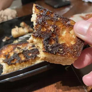 Non edible burned bun.