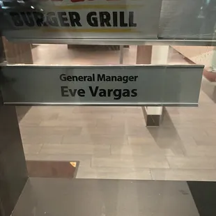 The gm's name but no contact info