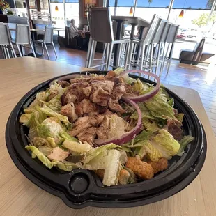 Grilled Chicken Caesar w/onions