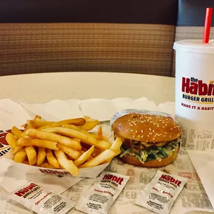 #1 charboiled burger combination