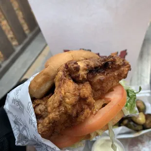 Golden Fried Chicken Sandwich