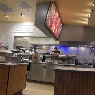 a man working in the kitchen