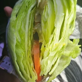 I ordered a double char, but received a lettuce burger instead. They straight wrapped my patties in a whole head of lettuce!
